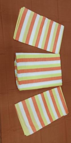 BEDSHEET STRIPE 72X100 2 PILLOW COVER